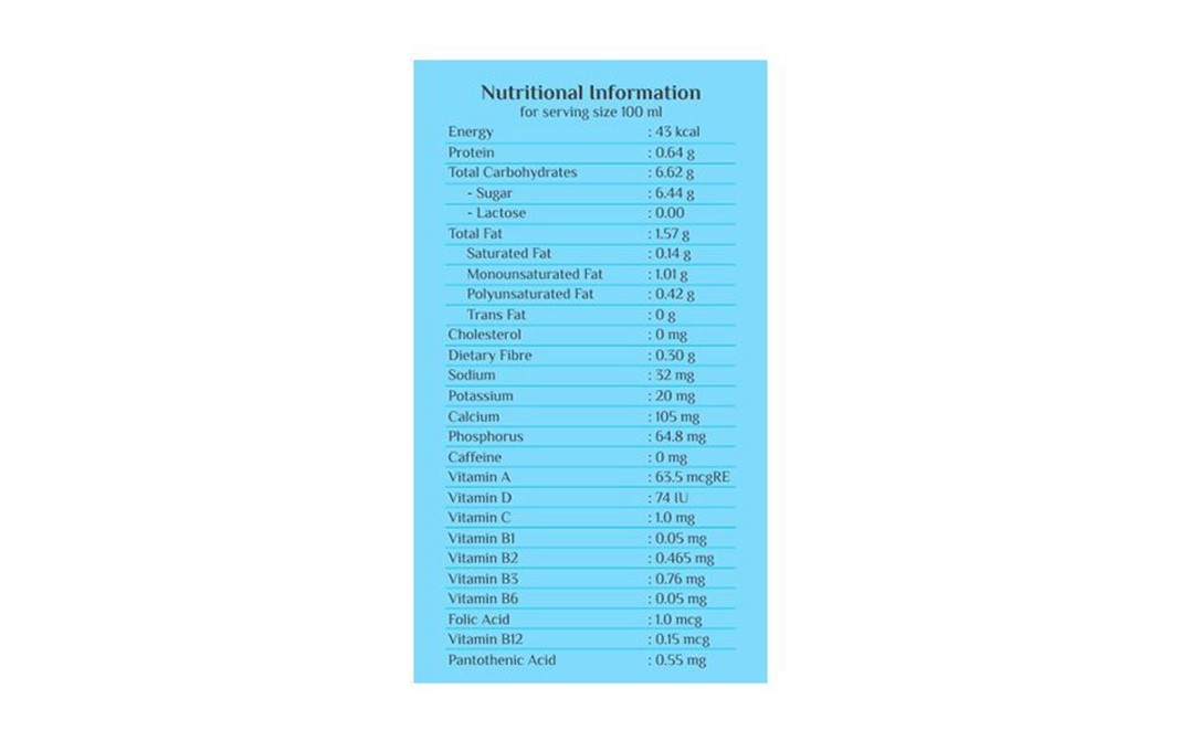 So Good Almond Fresh, Vanilla Drink    Tetra Pack  1 litre